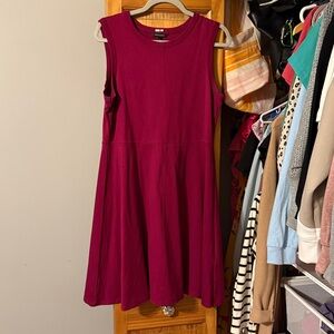 Banana Republic Magenta Pink A-Line Sleeveless Dress - Size Large